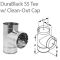 DuraVent 8'' DuraBlack SS Tee with Clean-Out Cap - Stainless Steel - 1855SS // 8DBK-TSS