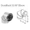 DuraVent 8'' DuraBlack SS 90 Degree Elbow - Stainless Steel - 1890SS // 8DBK-E90SS