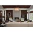 Living room with fireplace