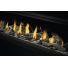 Flames in fireplace