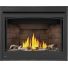 Flame in fireplace