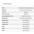 Spec sheet 62-inch