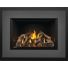 Flame in fireplace