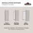 Astound FlexMount Electric Fireplace installation options