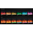 Napoleon Entice Electric Fireplace flame colors and lights