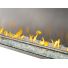 Galaxy Outdoor 62-inch Fireplace clear glass embers close up