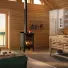 Drolet Bistro Large Wood Cookstove installed in kitchen
