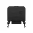 Drolet Escape 1800 Wood Stove On Legs with Black Door back view