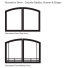 White Mountain Breckenridge Firebox Multi-sided & Peninsula - Decorative Doors – Include Handles, Screens & Hinges