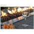 White Mountain Hearth Carol Rose Linear Outdoor Fire Pit - High Wind Deflector